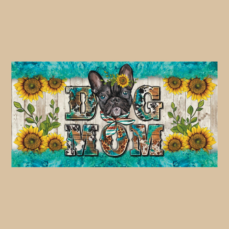 Dog Mom French  Bulldog License Plate Template Heavyweight Hoodie by BarkalooDesign | Teevron