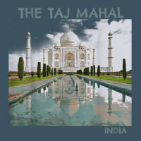 India Agra Taj Mahal Mausoleum Travel Tourist Urban Heavy Tee | Teevron