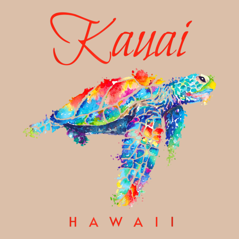 Kauai Hawaii Watercolor Sea Turtle Souvenir Urban Heavy Tee by longCreatives | Teevron