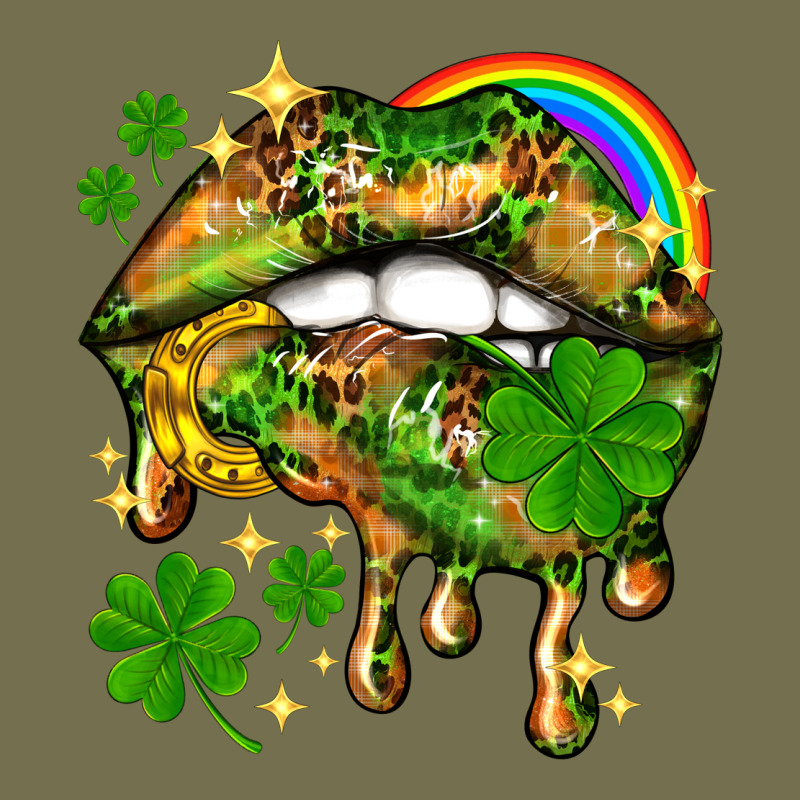 St. Patrick's Day Lips Vintage Hoodie by HowdyJamesFarm | Teevron