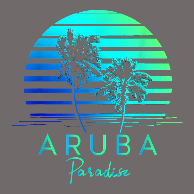 Vintage Aruba Beach Tropical Vibes Vacation Souvenir Gift Urban Heavy Tee by longCreatives | Teevron
