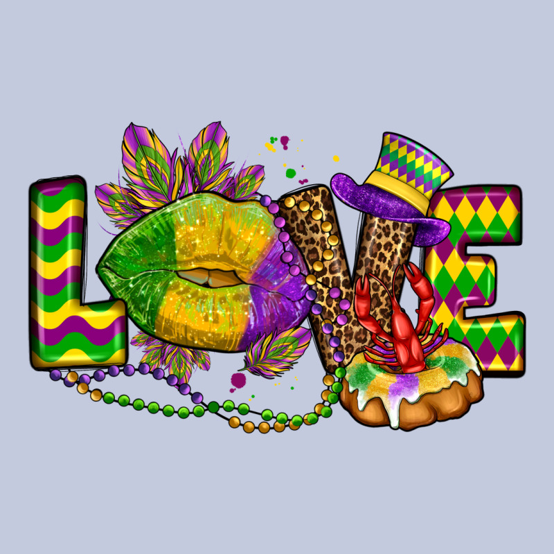 Love Lips Mardi Gras Long Sleeve Tee by OliviaCreatesArt | Teevron