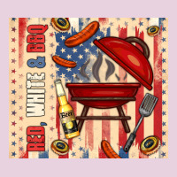 Red White And Bbq Usa Flag Classic Tee | Teevron