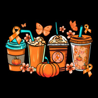 Kidney Cancer Coffee Cups Orange Ribbon Ladies Tee | Teevron