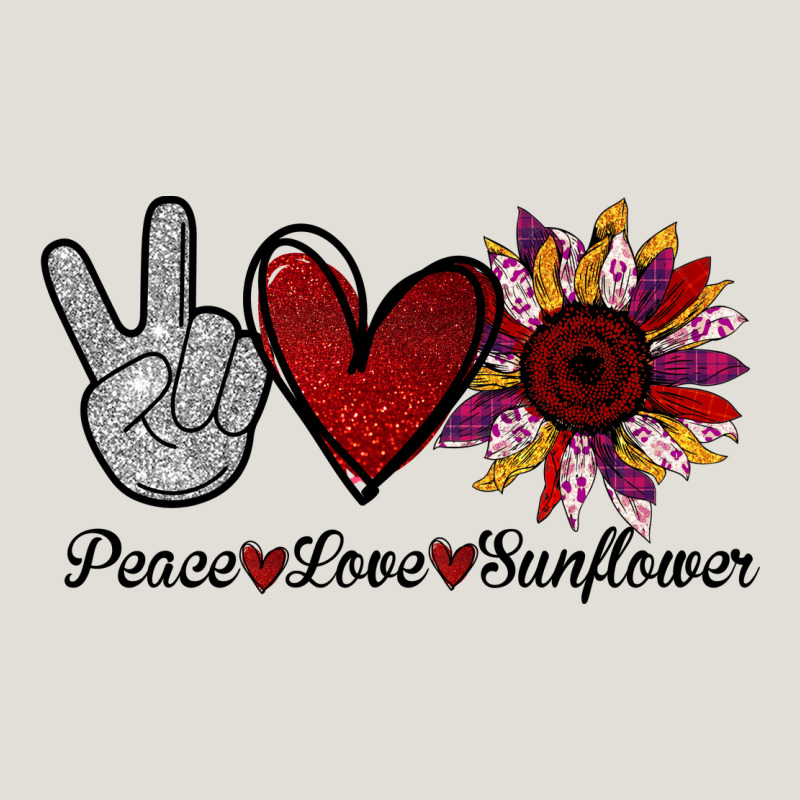 Peace Love Sunflower Heavy Core Tee by Bettercallsaul | Teevron