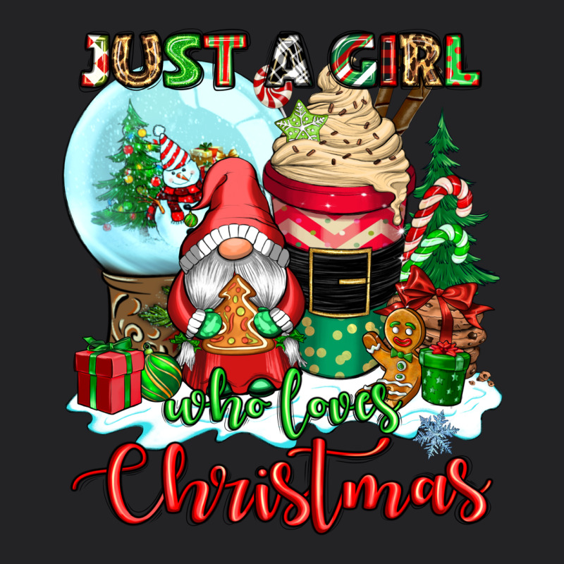 Just A Girl Who Loves Christmas Vintage Tee by CowGirlArtShop | Teevron