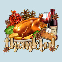 Thankful With Turkey Ladies Tee | Teevron
