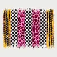 Race Leopard Brush Stroke Zipper Hoodie | Teevron