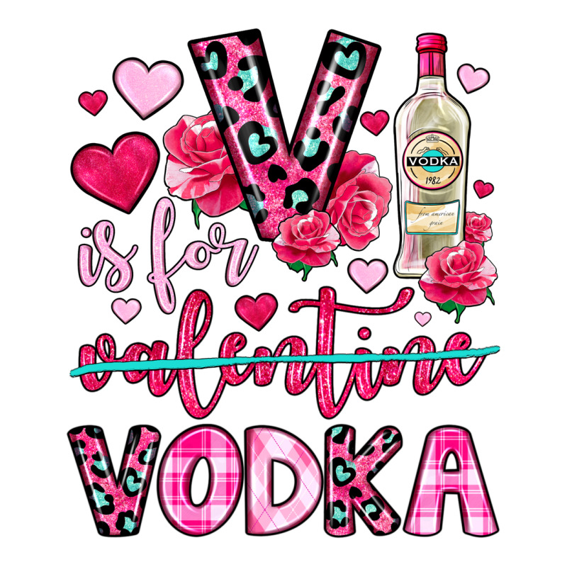 V Is For Vodka Long Sleeve Tee by OliviaCreatesArt | Teevron