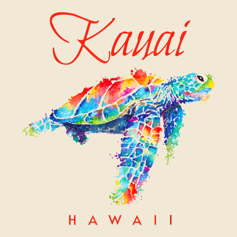 Kauai Hawaii Watercolor Sea Turtle Souvenir Premium Tee by longCreatives | Teevron