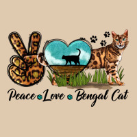 Peace Love Bengal Cat Heavyweight Sweatshirt | Teevron