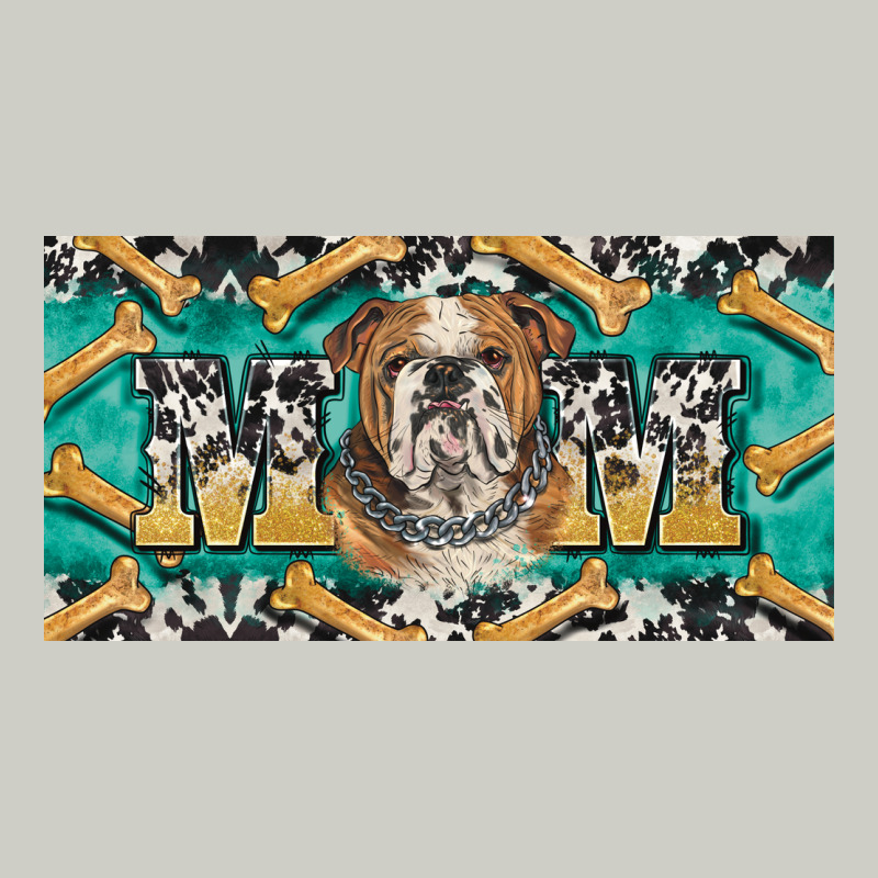 English Bulldog Mom  License Plate Template Heavyweight Hoodie by BarkalooDesign | Teevron