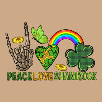 Peace Love Shamrock  St. Patrick's Day Vintage Hoodie | Teevron