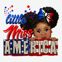 Little Miss America Black Girl Peekaboo Urban Heavy Tee | Teevron