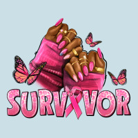 Breast Cancer Survivor Afro Nails Ladies Tee | Teevron