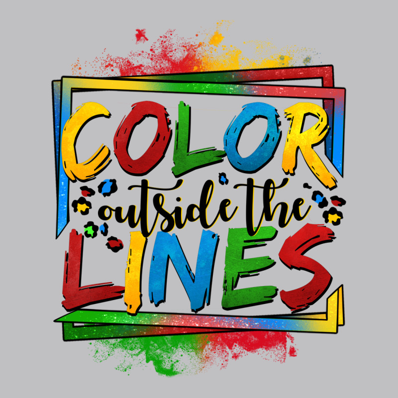 Color Outside The Lines Autism Long Sleeve Tee by OliviaCreatesArt | Teevron