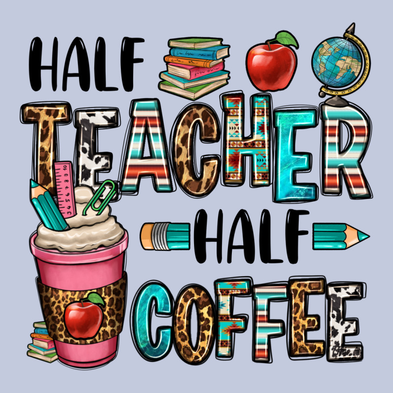 Half Teacher Half Coffee Long Sleeve Tee by OliviaCreatesArt | Teevron