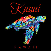 Kauai Hawaii Watercolor Sea Turtle Souvenir Zipper Hoodie | Teevron