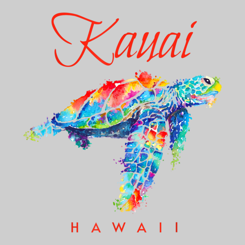 Kauai Hawaii Watercolor Sea Turtle Souvenir Premium Sweatshirt by longCreatives | Teevron