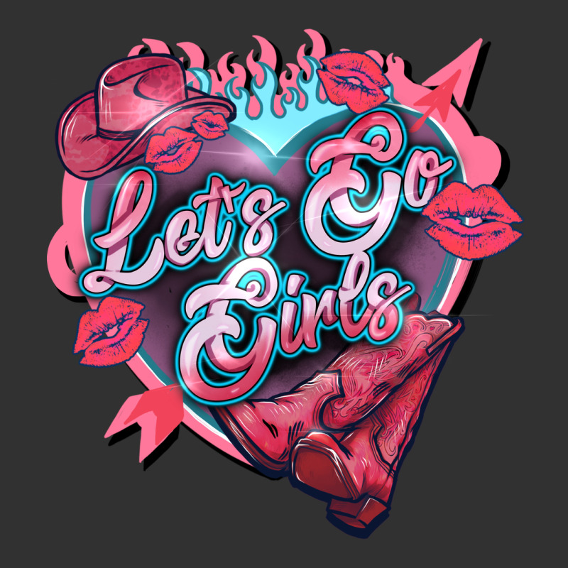 Let's Go Girls Pink Valentine's Day Urban Heavy Tee by HowdyJamesFarm | Teevron