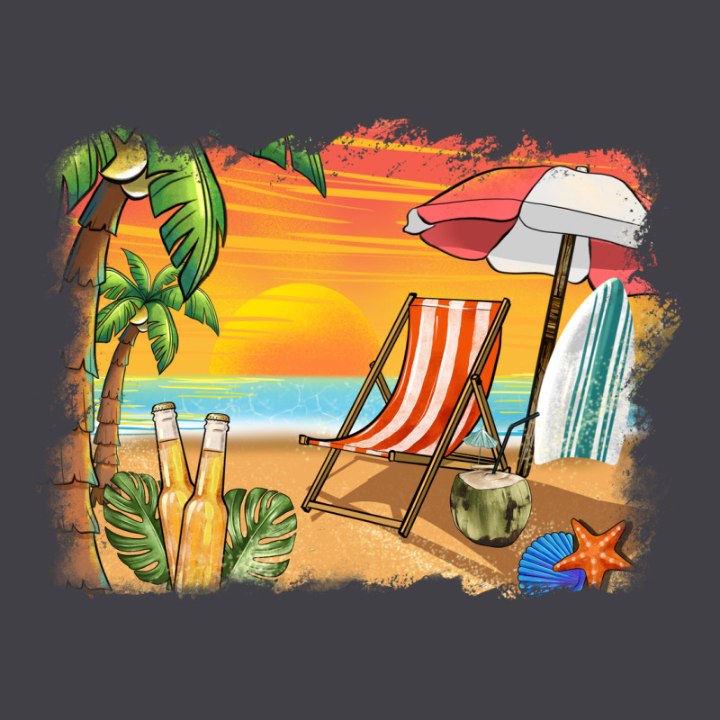 Sunset Beach Background Heavyweight Hoodie by BarkalooDesign | Teevron