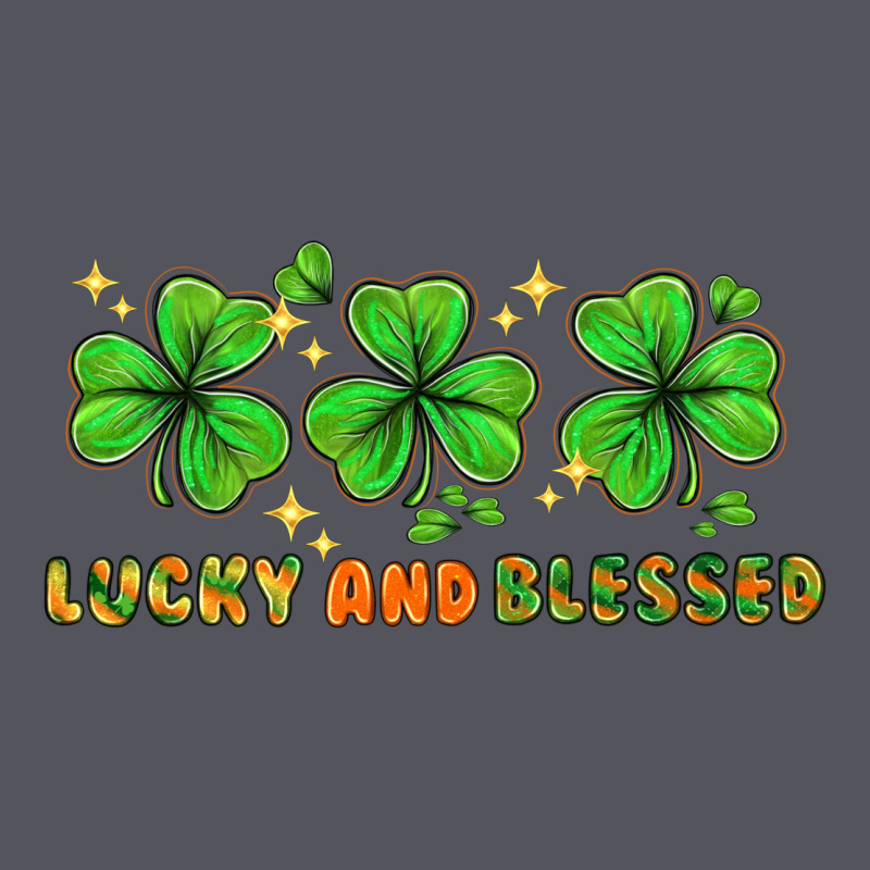 St. Patrick's Day Lucky And Blessed Vintage Hoodie by HowdyJamesFarm | Teevron