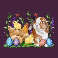 Easter Bunny And Chicks With Floral Premium Tee | Teevron
