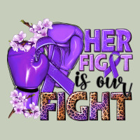 Her Fight Is Our Fight Purple Ribbon Ladies Tee | Teevron