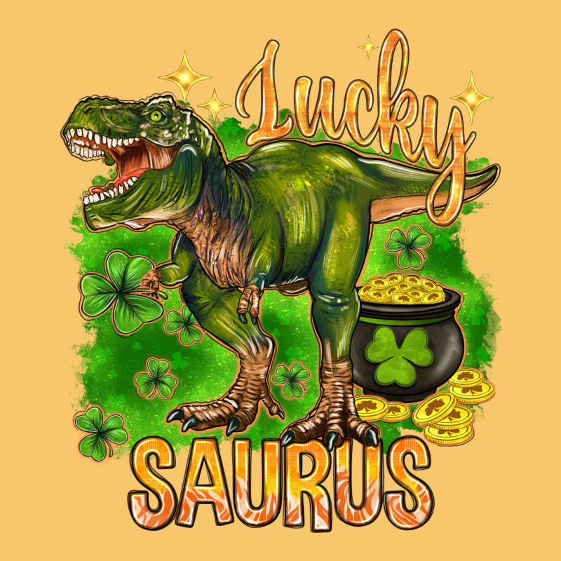 St. Patrick's Day Lucky Saurus Vintage Hoodie by HowdyJamesFarm | Teevron