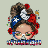 Puerto Rico Messy Bun Ladies Tee | Teevron