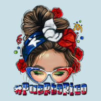 Puerto Rico Messy Bun Ladies Tee | Teevron