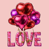 Love Heart Balloons Valentine's Day Urban Heavy Tee | Teevron