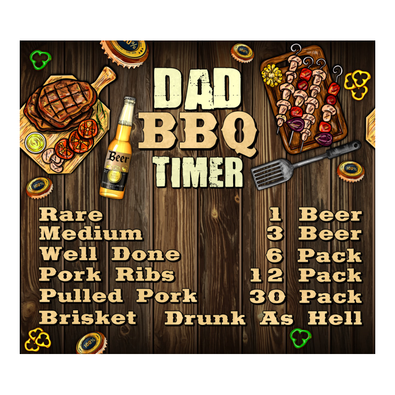 Dad Bbq Timer Classic Tee by TumblerDesignByShophia | Teevron