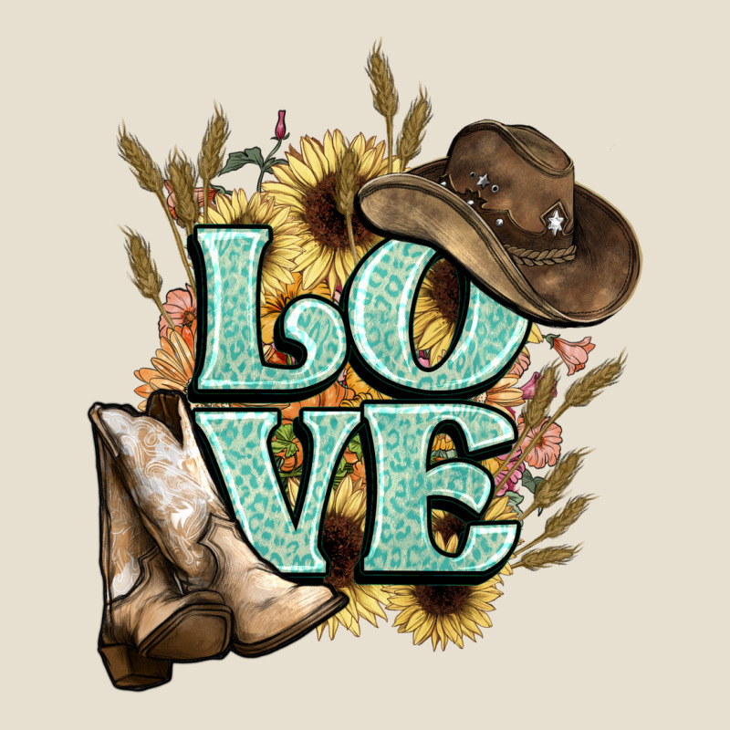 Love Boots Hat Western Cowboy Urban Heavy Tee by HowdyJamesFarm | Teevron