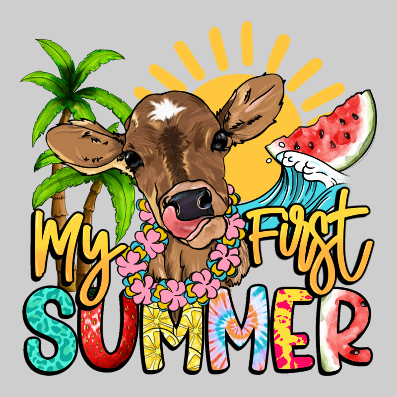 My First Summer Baby Cow Premium Tee by NancyCooperArtShop | Teevron