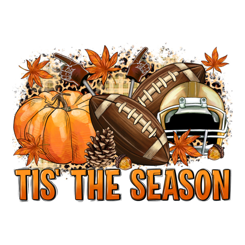 Tis' The Season Football And Light Yellow Helmet Ladies Tee by NancyCooperArtShop | Teevron
