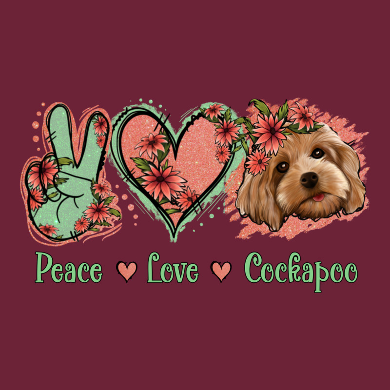 Peace Love Cockapoo Long Sleeve Tee by Jasminsmagicworld | Teevron
