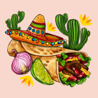 Burrito  With Sombrero And Union With Cactus Urban Hoodie | Teevron