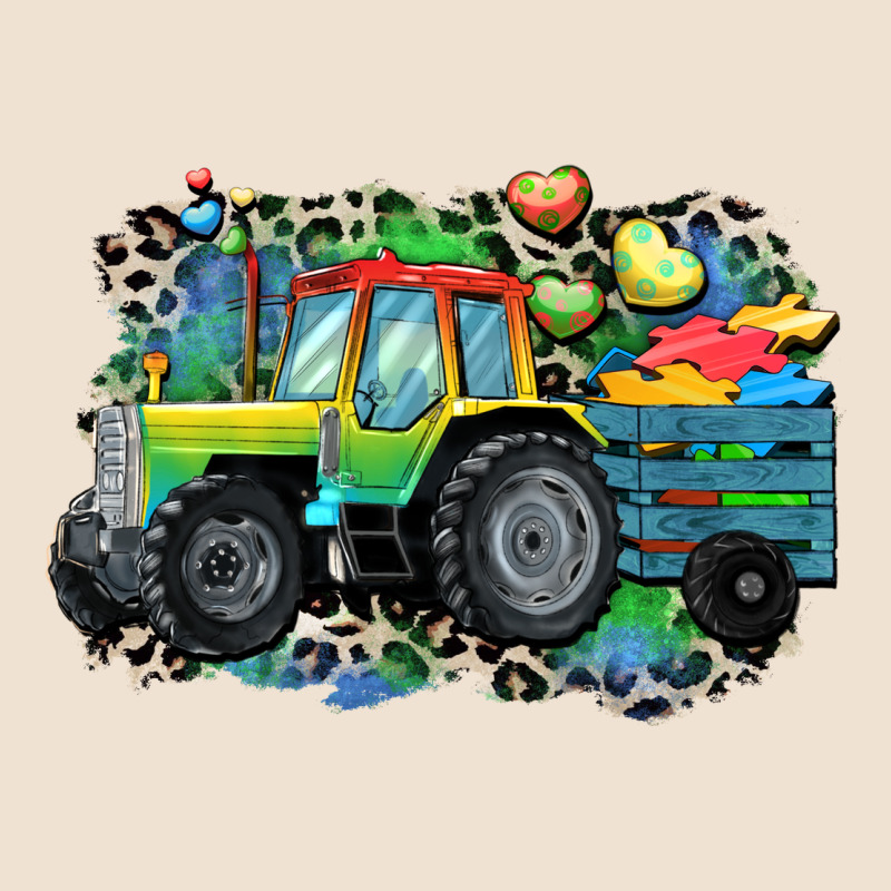 Autism Farm Tractor Urban Heavy Tee by CowGirlArtShop | Teevron