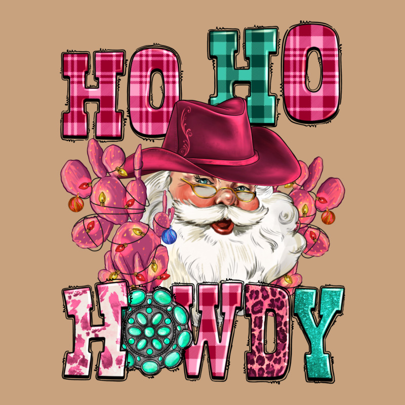 Ho Ho Howdy Santa Pink Christmas Vintage Tee by CowGirlArtShop | Teevron