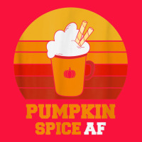 Pumpkin Spice Af Retro Vintage Background Happy Halloween Classic Tee | Teevron
