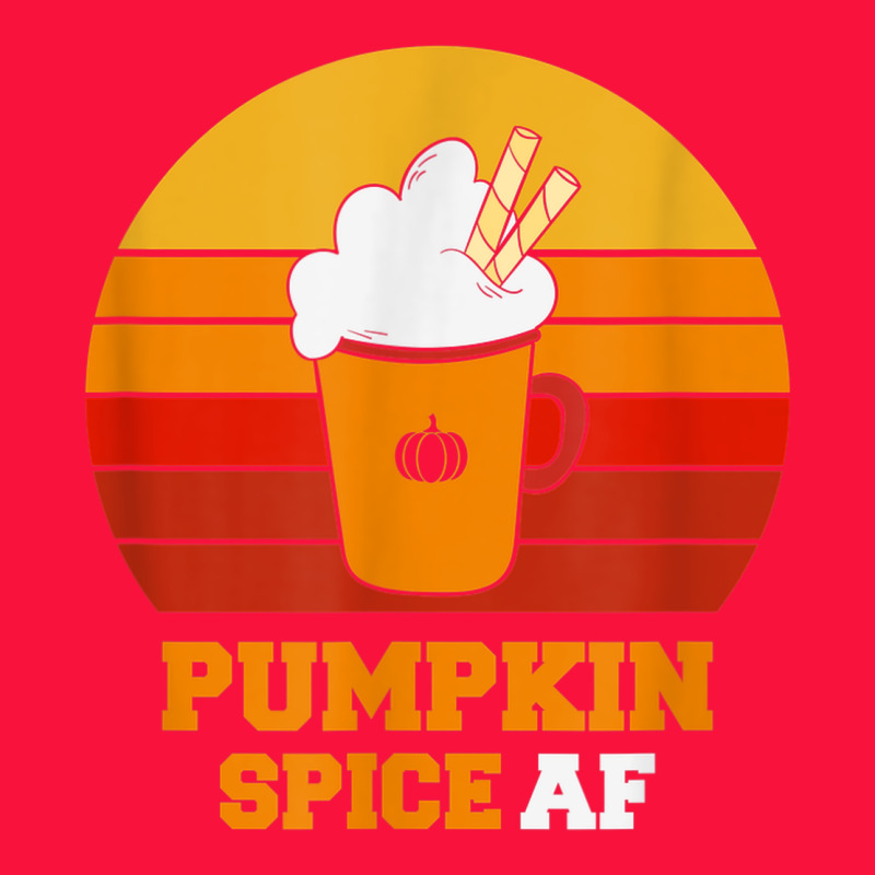 Pumpkin Spice Af Retro Vintage Background Happy Halloween Classic Tee by longCreatives | Teevron