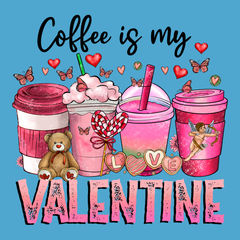 Coffee Is My Valentine Premium Hoodie by CowhideDigitalArt | Teevron