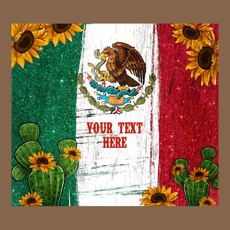 Preview Cactus Sunflower Mexican Flag Premium Tee by Jasminsmagicworld | Teevron