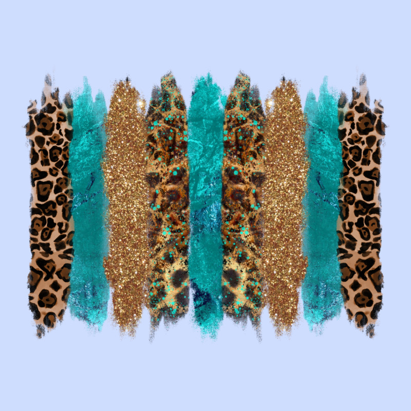 Glitter Turqoise Leopard Tooled Leather Background Urban Heavy Tee by RanaPortraitStore | Teevron