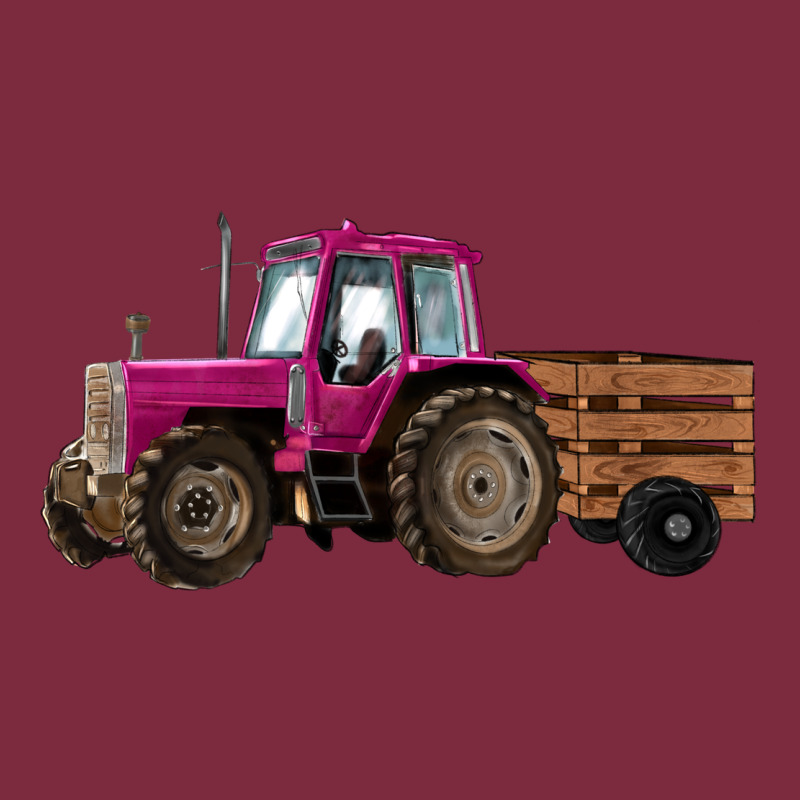 Pink Farm Tractor Premium Hoodie by RanaPortraitStore | Teevron