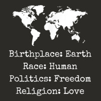 Birthplace Earth Race Human Politics Freedom Religion Love T Shirt Heavy Core Tee | Teevron