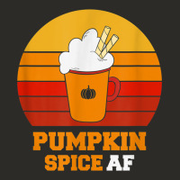 Pumpkin Spice Af Retro Vintage Background Happy Halloween Heavy Core Tee | Teevron