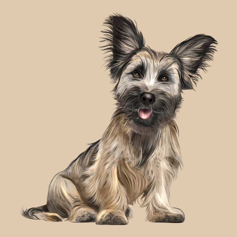 Skye Terrier Dog Illustrations Heavyweight Sweatshirt by LillyAllenDesigns | Teevron
