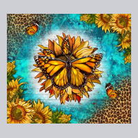 Monarch Butterfly Sunflower Heavyweight Sweatshirt | Teevron